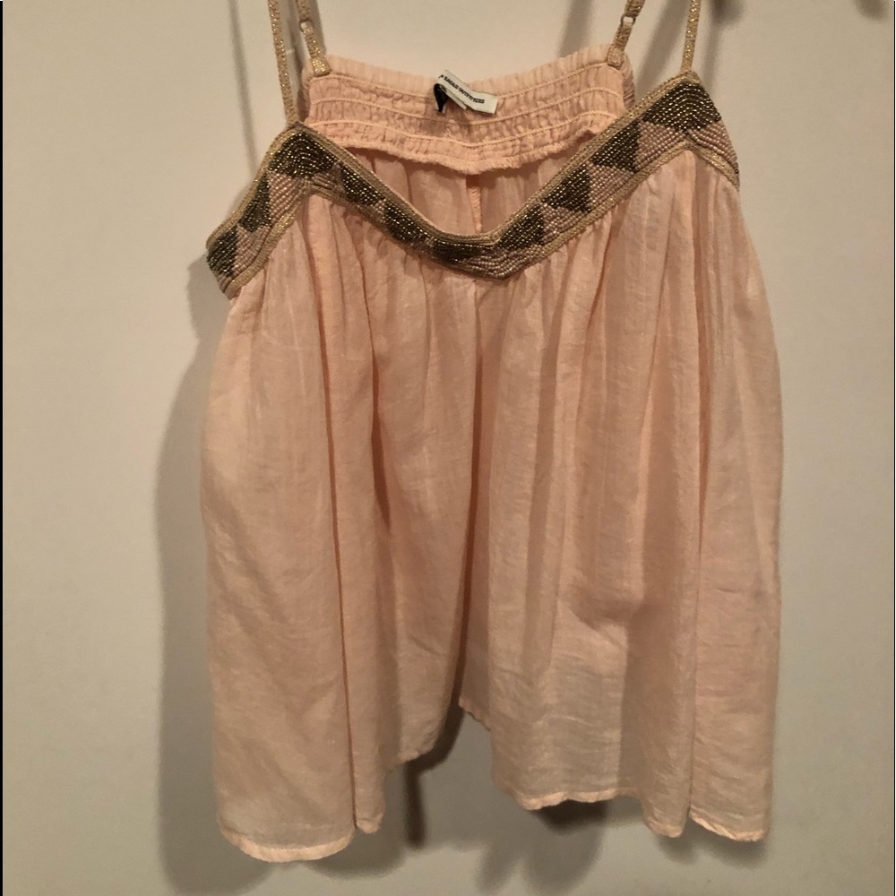 LIGHT PINK AND SPARKLE DETAILED TOP